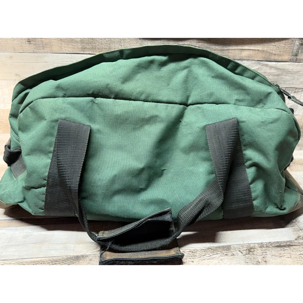 Vintage Duckhead 1865 Canvas Duffle Bag Brown Green - Picture 7 of 13